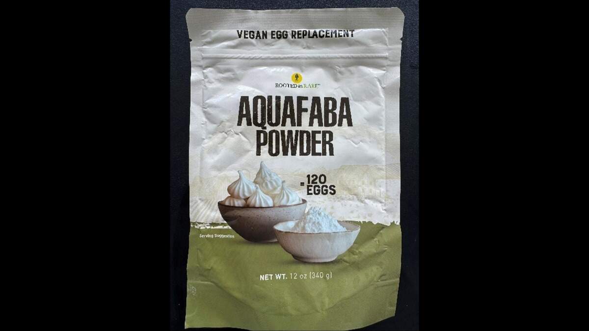 Rooted in Rare brand Aquafaba Powder has been recalled.